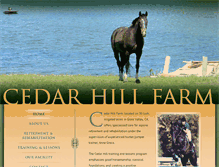 Tablet Screenshot of cedarhillfarmgv.com